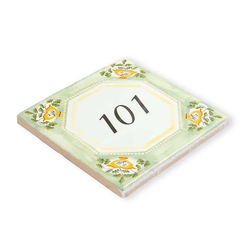 Storytiles Delft Blue Garden Flowers Hausnummer Fliese S 10x10