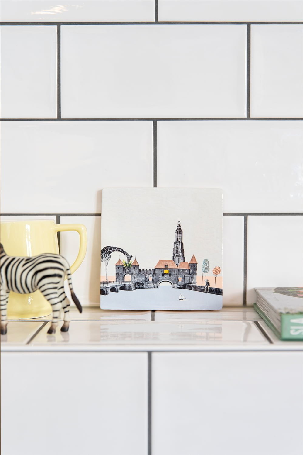 Storytiles Delft Blue Amersfoorts pracht Wandfliese 10x10 Stadt