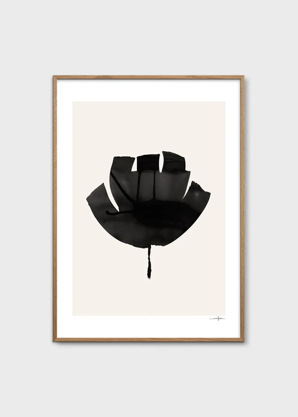 The Poster Club Art Prints Ink Drawing Poster A4 schwarz-weiß