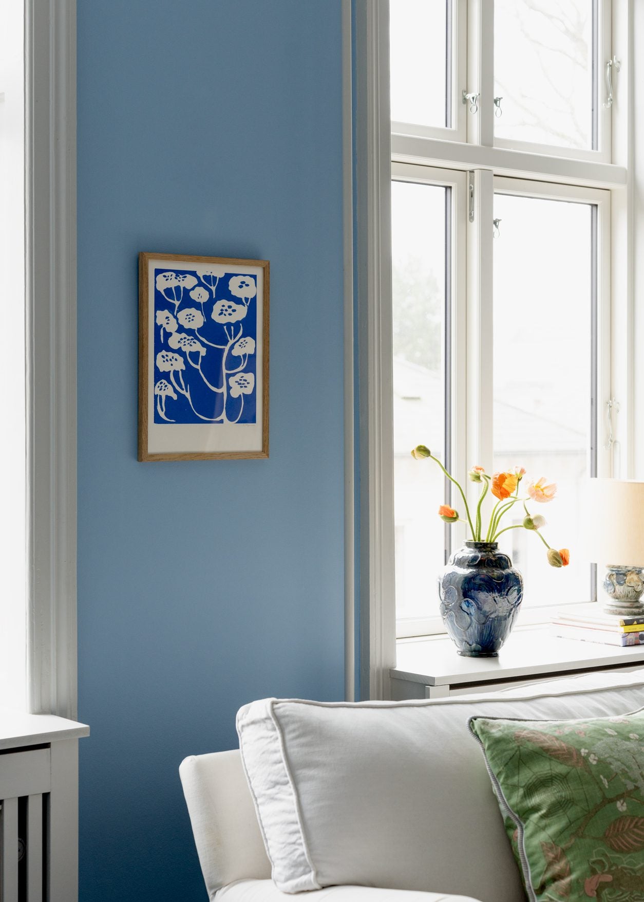 The Poster Club Art Prints Blue Flower Poster 30x40 cm Blau