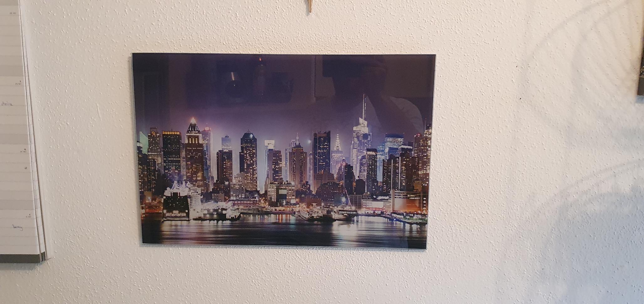 Banjado Magnettafel New York Taxi Magnetboard 120x80 Stadt