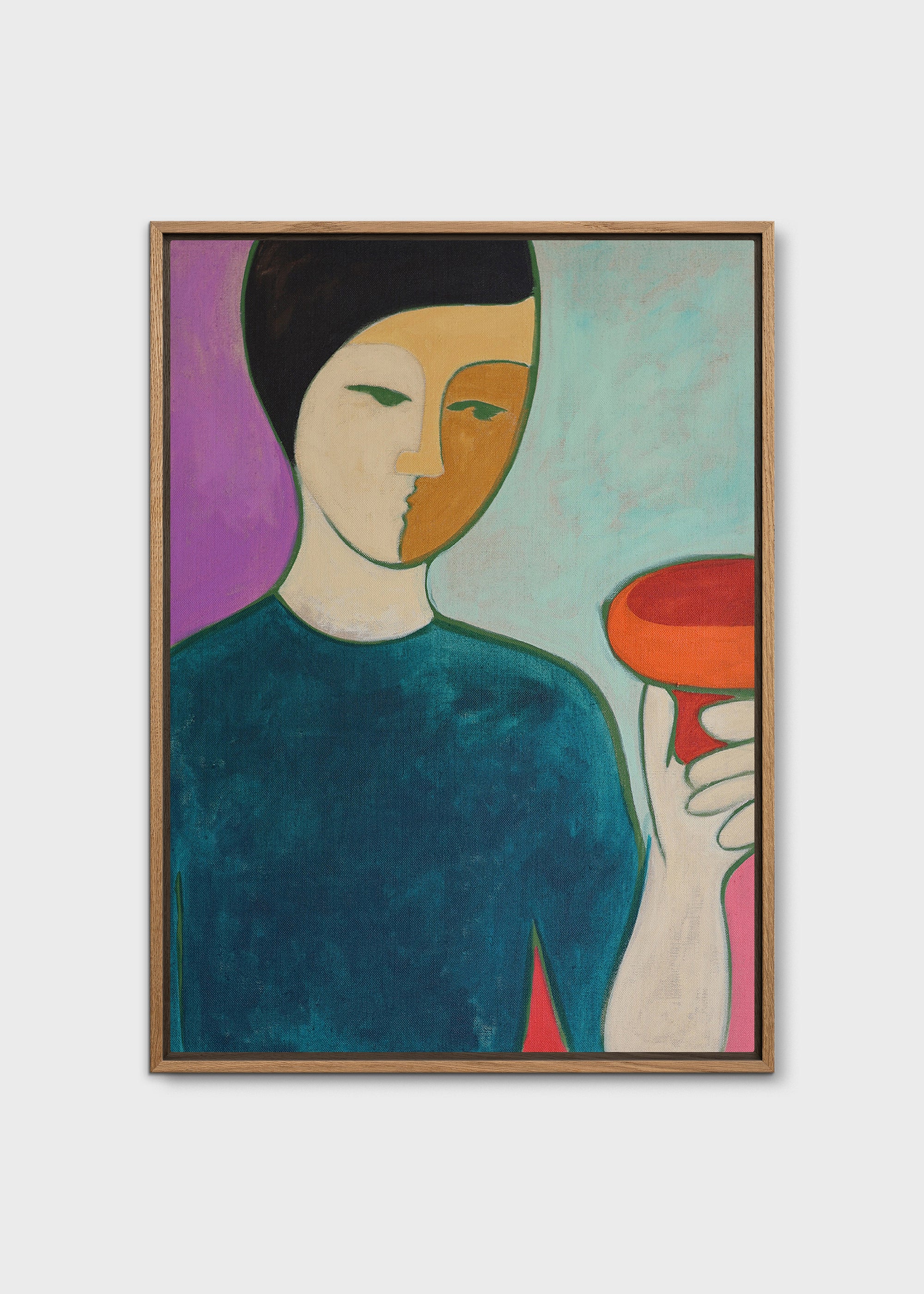 The Poster Club Art Prints Red Cup Orange Cup Leinwandbild 30x40 Mint