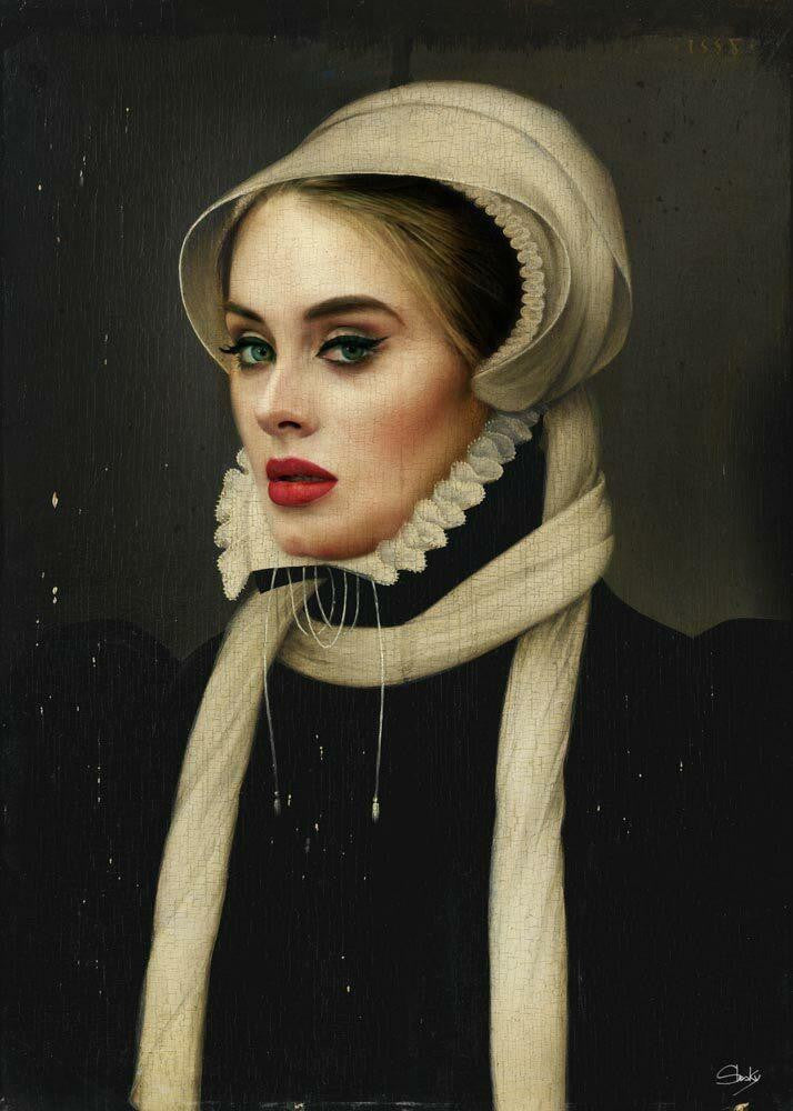 Mineheart Adele Kunstdruck limitiert 50x70 cm Auflage 10