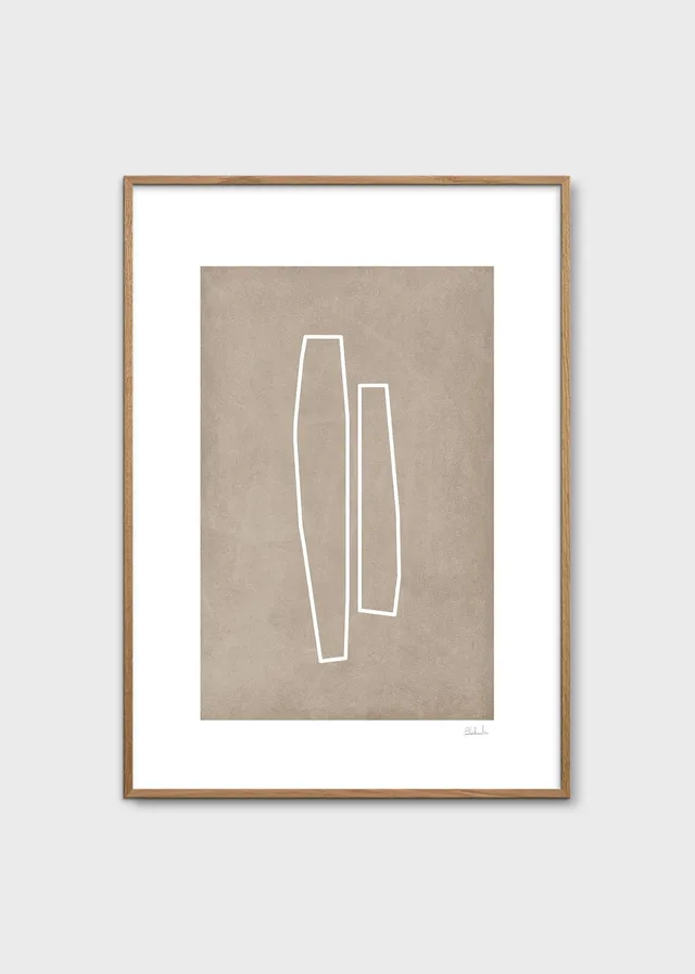 The Poster Club Art Prints Form of Legs Poster 50x70 beige