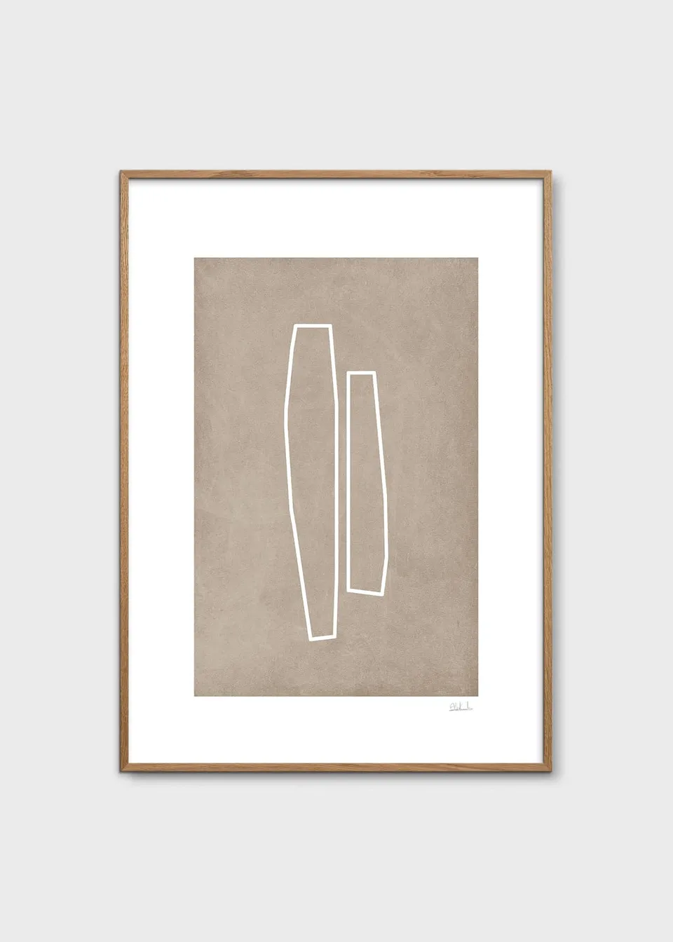 The Poster Club Art Prints Form of Legs Poster 50x70 beige