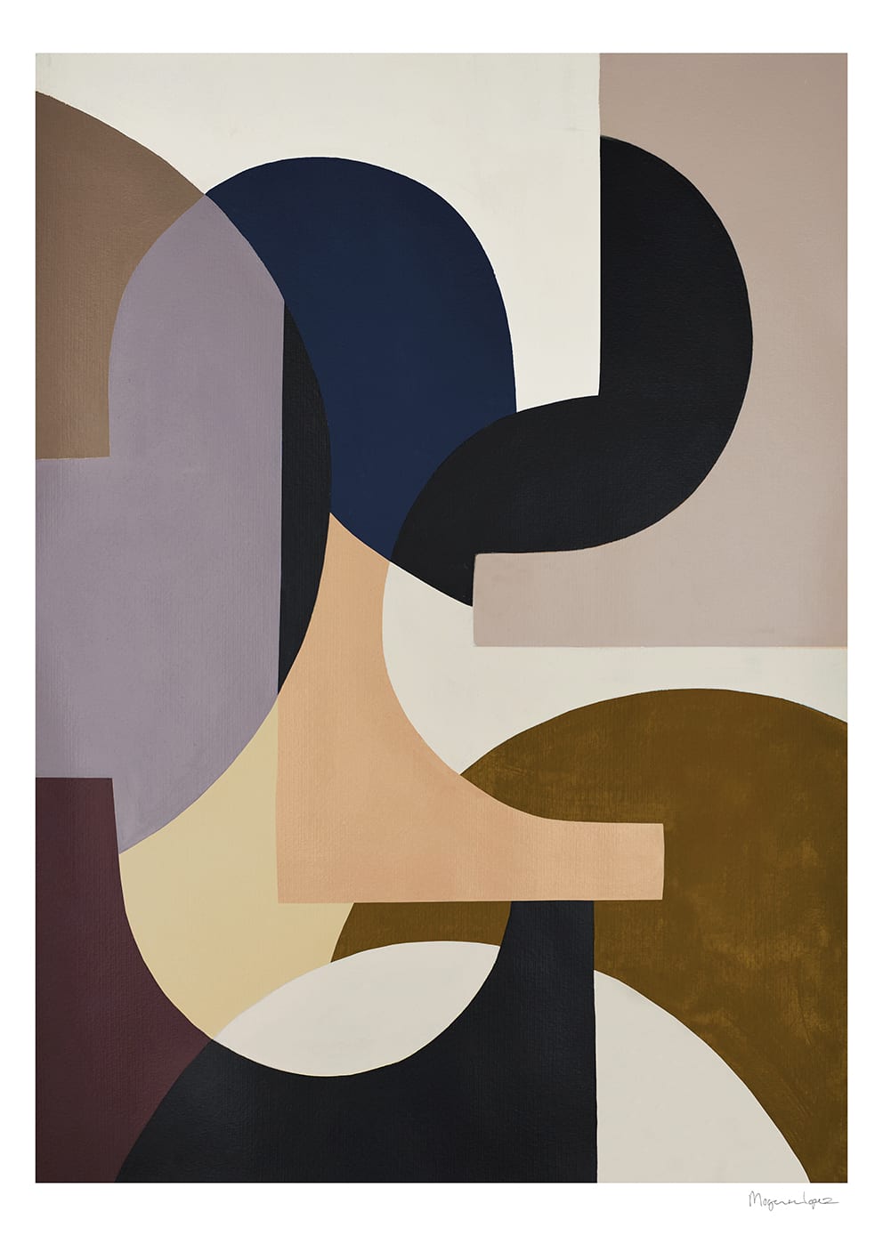 The Poster Club Rosa Poster 50x70 cm Pastell Abstrakt