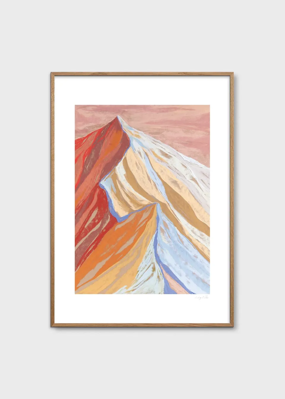The Poster Club Art Prints Cuillin Ridge VII Poster A4 blau