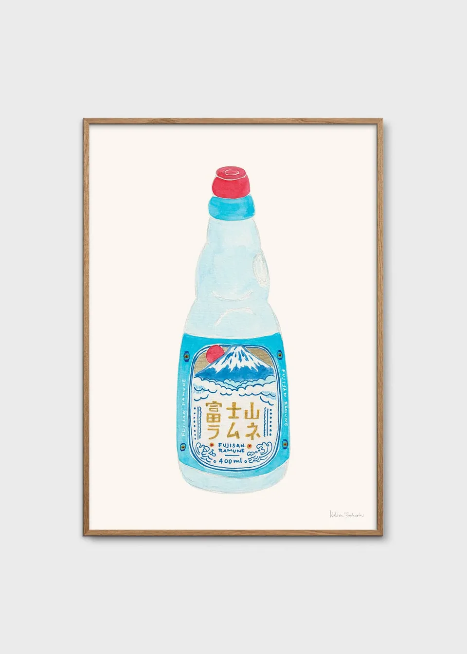 The Poster Club Art Prints Fujisan Ramune Poster 30x40 Küche