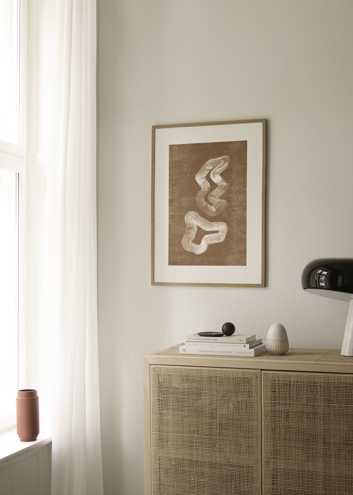 The Poster Club Lineshape 03 Poster 30x40 cm braun