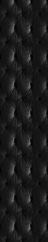 Mineheart Wallpaper Chesterfield Tapete schwarz Lederoptik