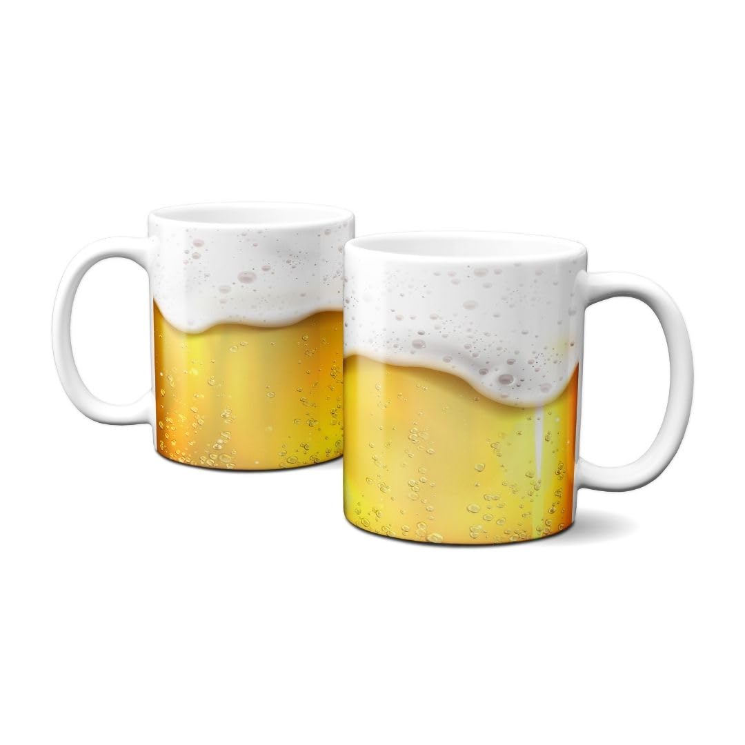 Hustling Sharks Männertasse Biermotiv 330ml Keramik Weiß
