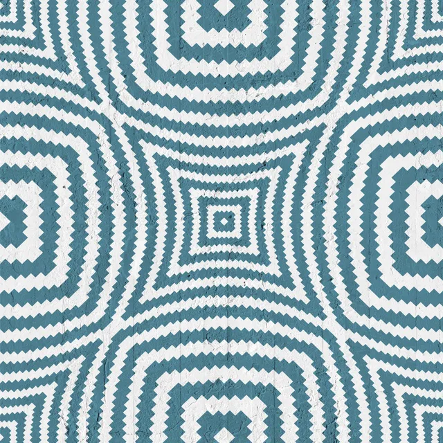 Mineheart Petroleum Geometric Circles Tapete petrol Rolle