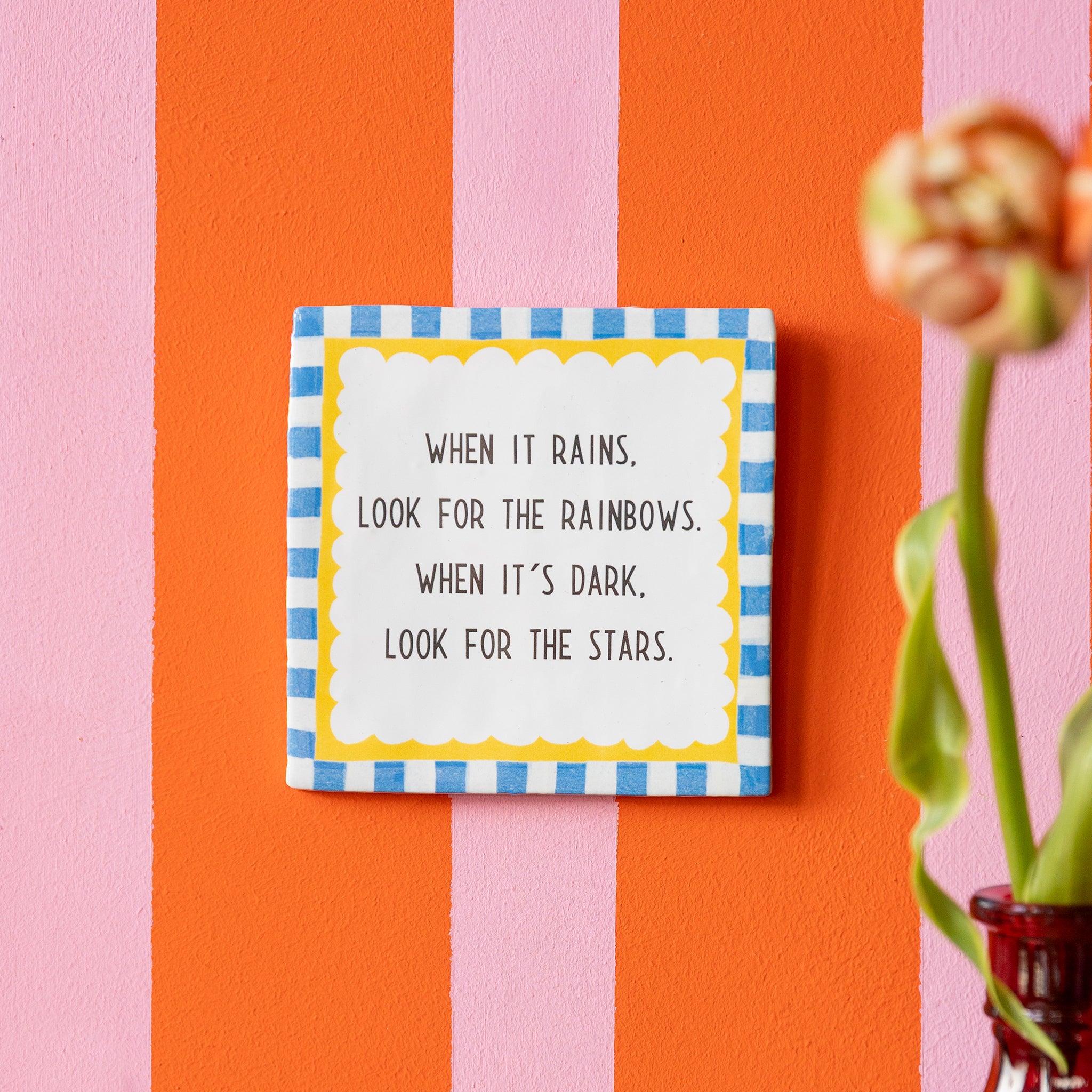 Storytiles Delft Blue Brightly Colored Wandfliese 10x10 Text