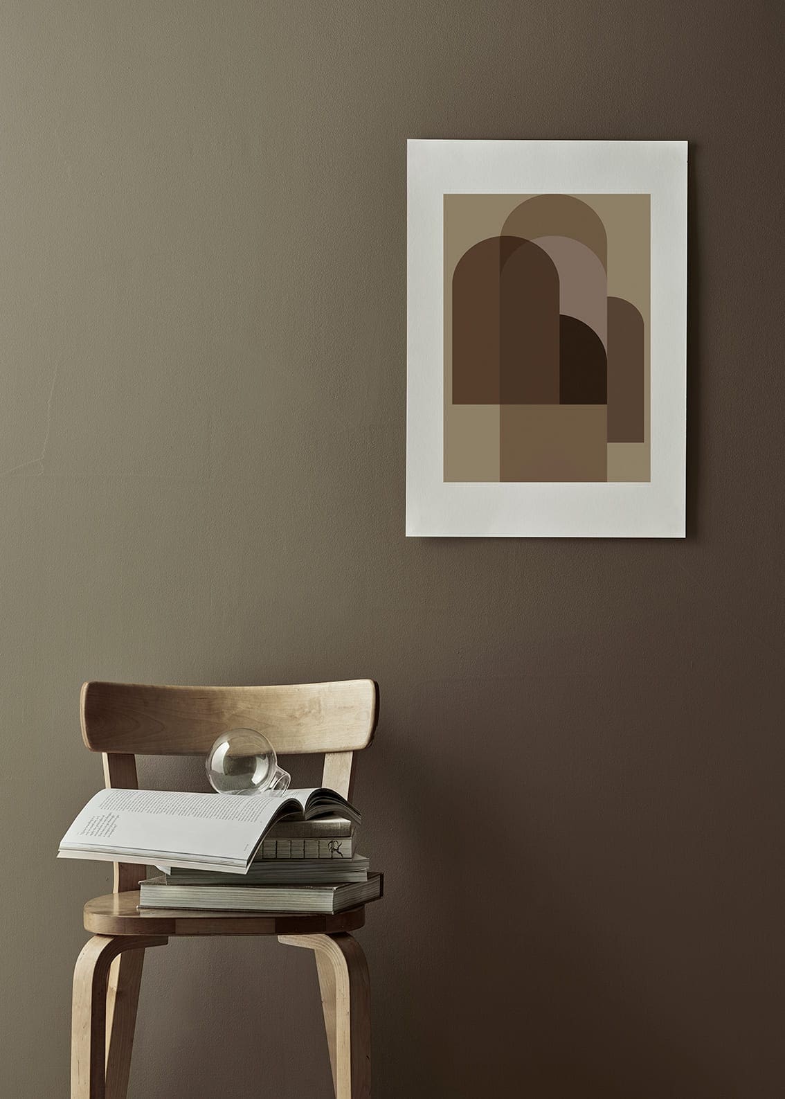 The Poster Club New Form 3 Poster A2 beige abstrakt