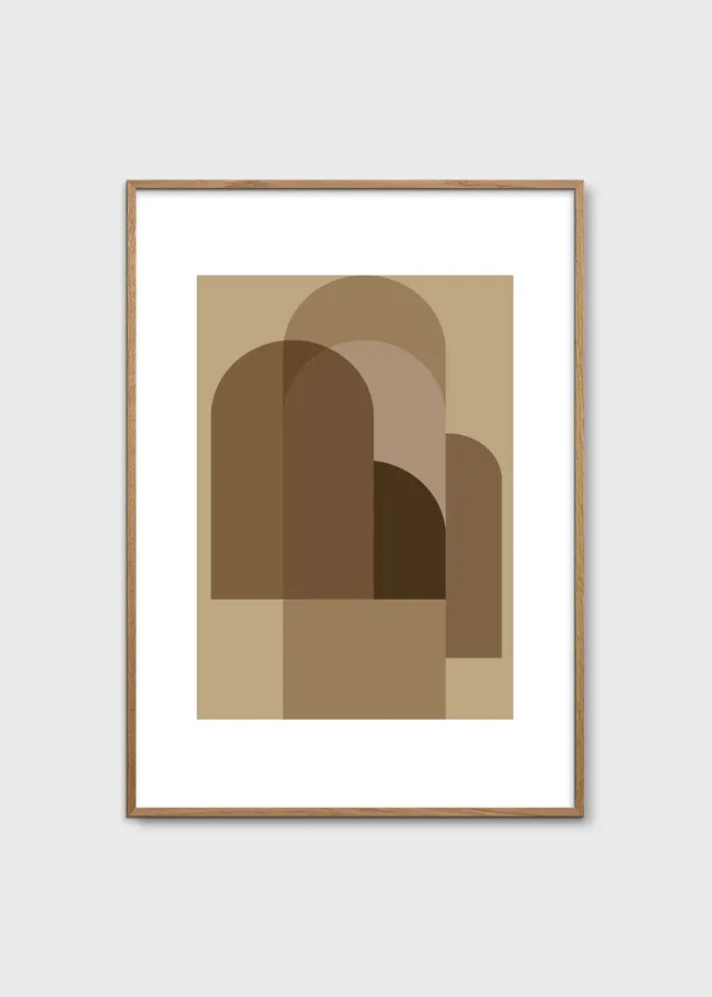 The Poster Club New Form 3 Poster A2 beige abstrakt