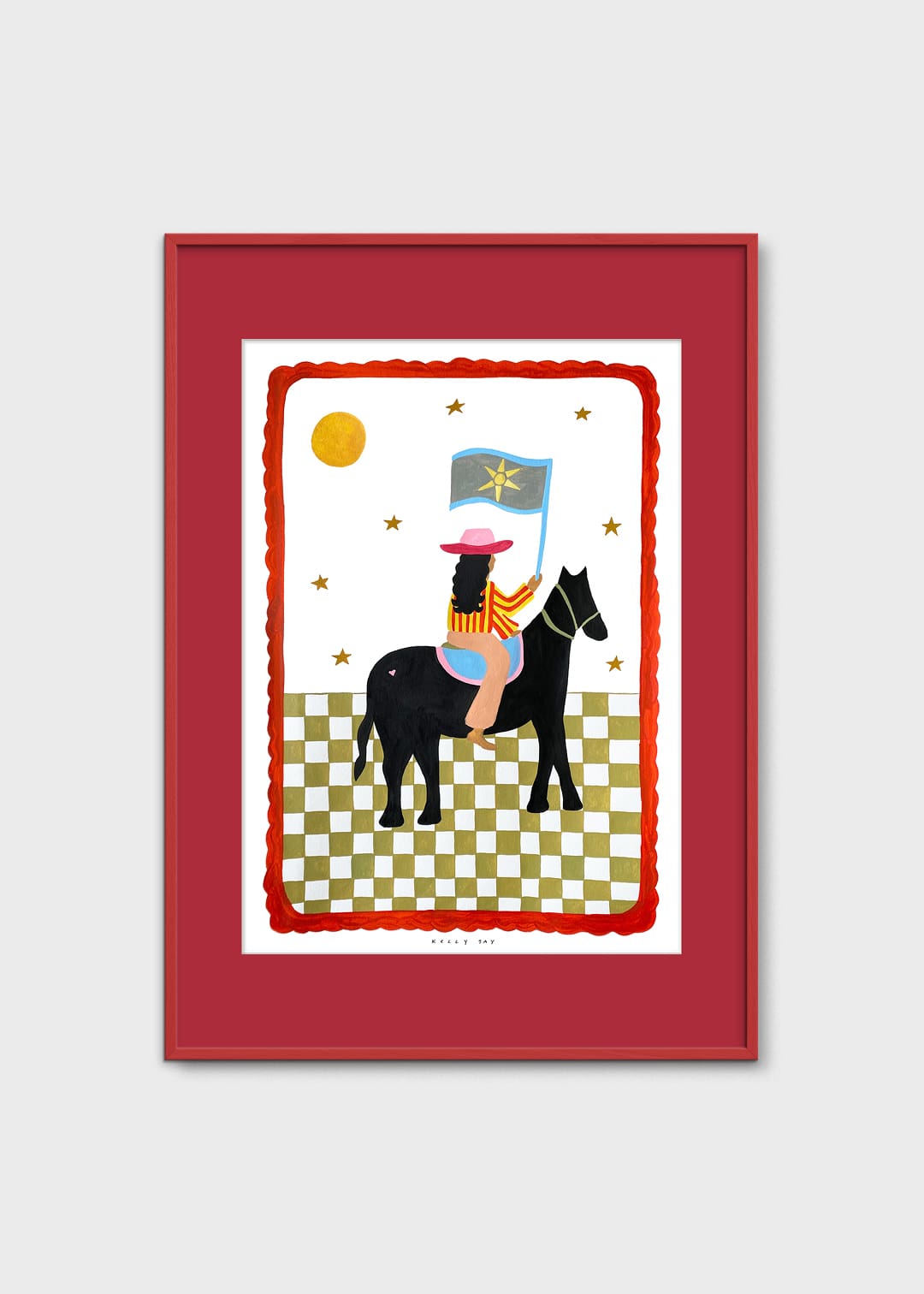 The Poster Club The more I Travel Poster A4 rot bunt