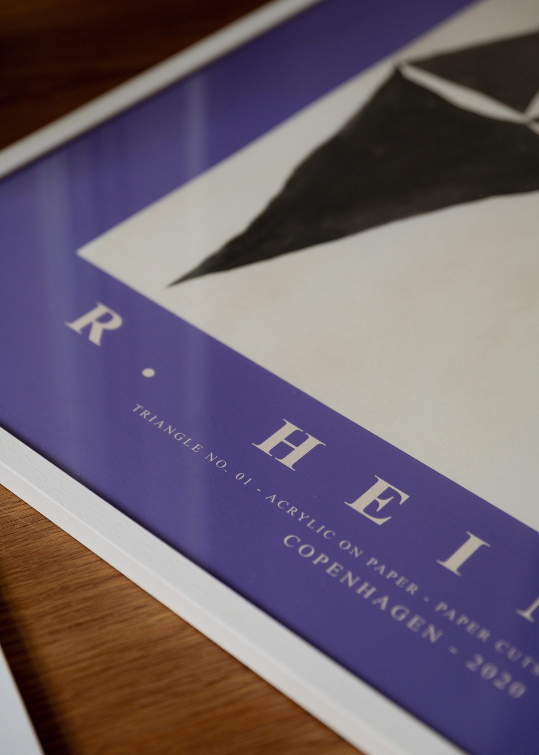 The Poster Club Art Prints Triangle no. 03 Poster 50x70 Lila