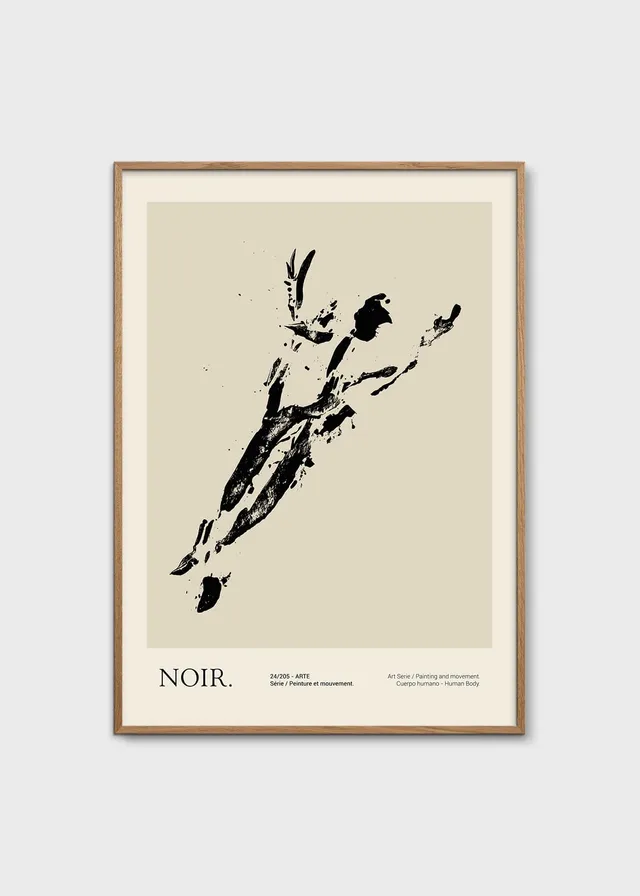 The Poster Club Noir Kunstdruck 30x40 cm schwarz beige