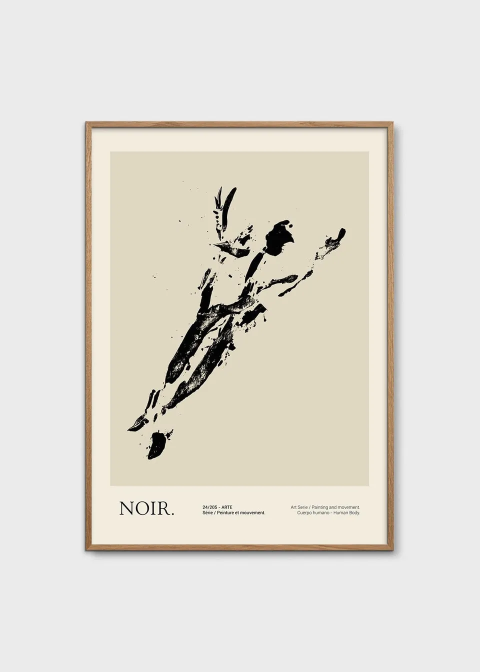 The Poster Club Noir Kunstdruck 30x40 cm schwarz beige