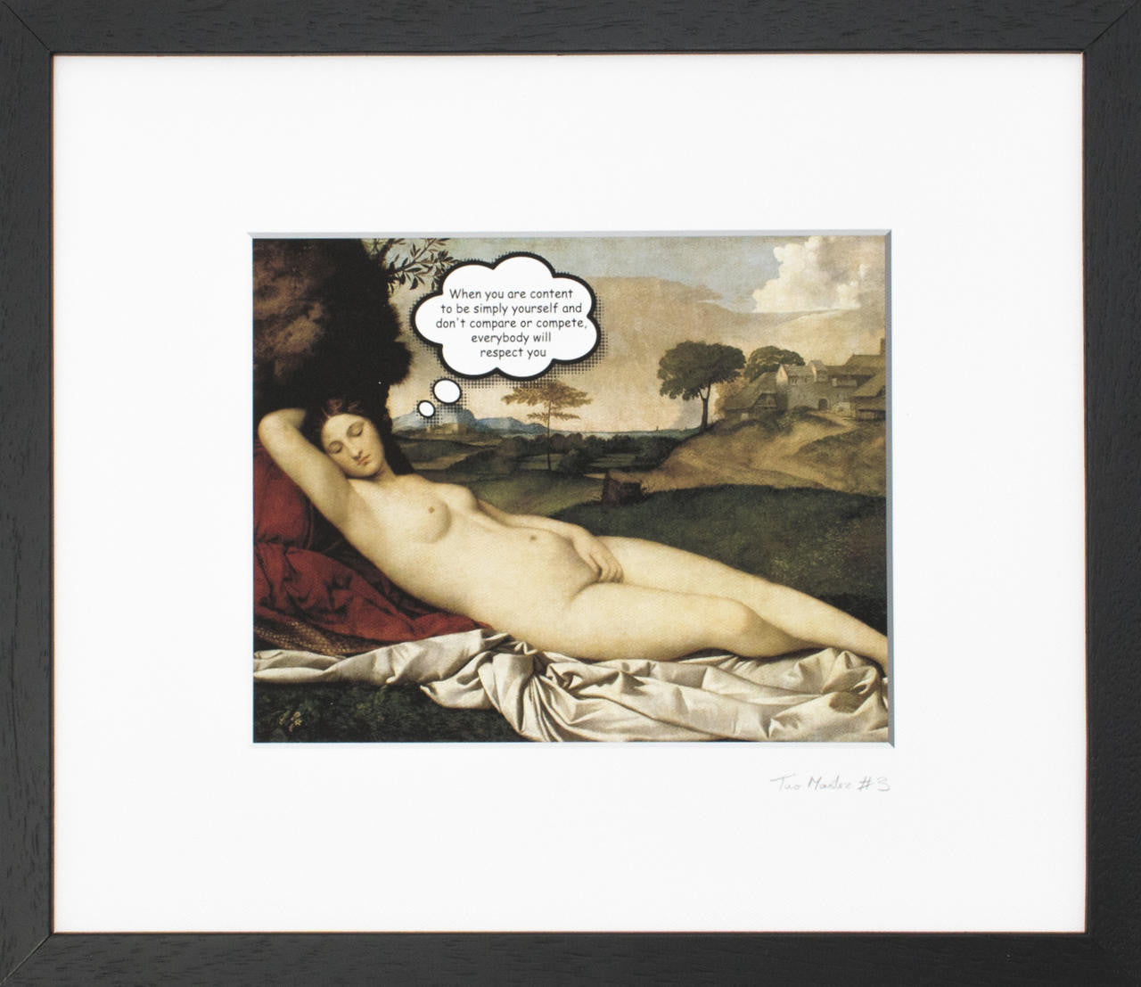 Mineheart Wall Art TaoMaster-3 Kunstdruck gerahmt 39x34cm