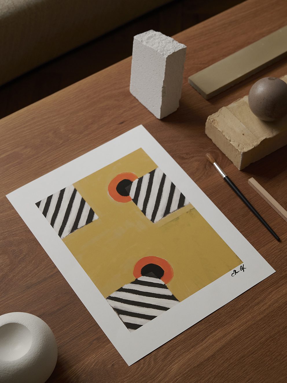 The Poster Club Skydd Kunstdruck A4 orange
