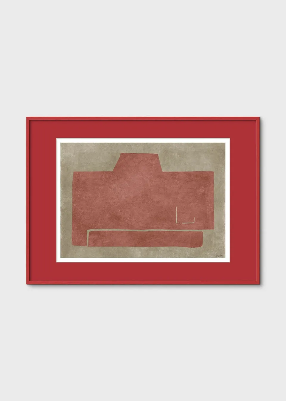 The Poster Club Art Prints Torso Poster 30x40 cm rot