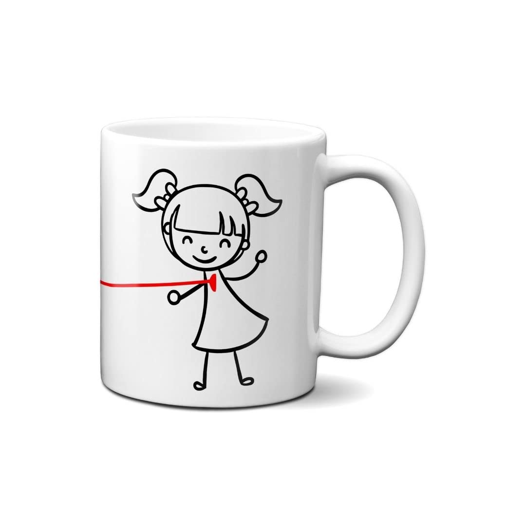 Hustling Sharks Wandbilder Liebe Dich Tasse 330ml weiß Herz