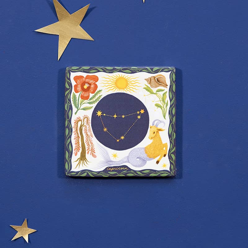 Storytiles Delft Blue Capricorn Fliese Steinbock 13x13 cm