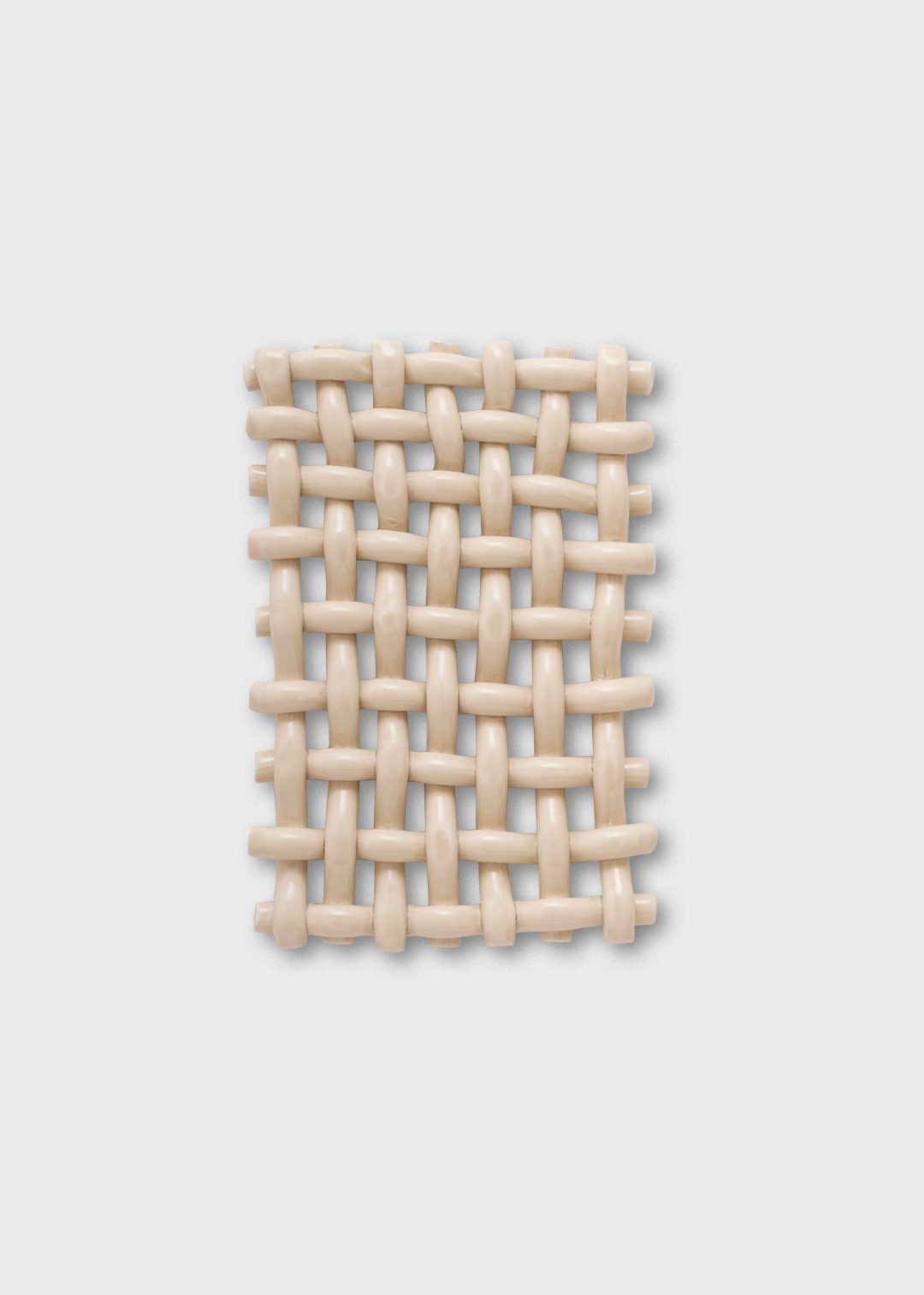 The Poster Club Interlace No. 01 Wandobjekt Keramik creme