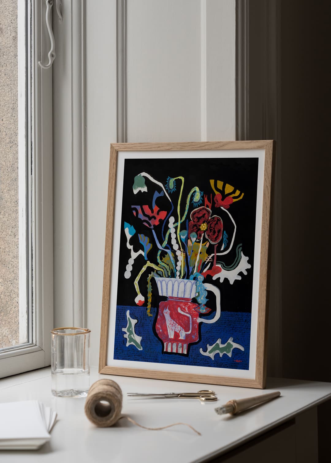 The Poster Club Art Prints The Vase Kunstdruck 30x40 cm schwarz