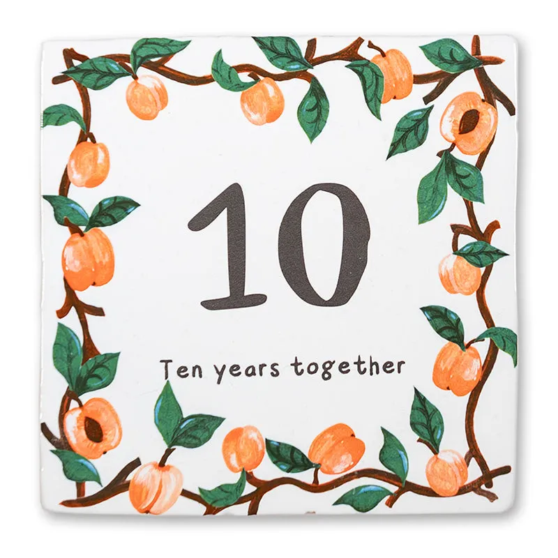 Storytiles Delft Blue Aprikosen Fliese 10x10 Früchte