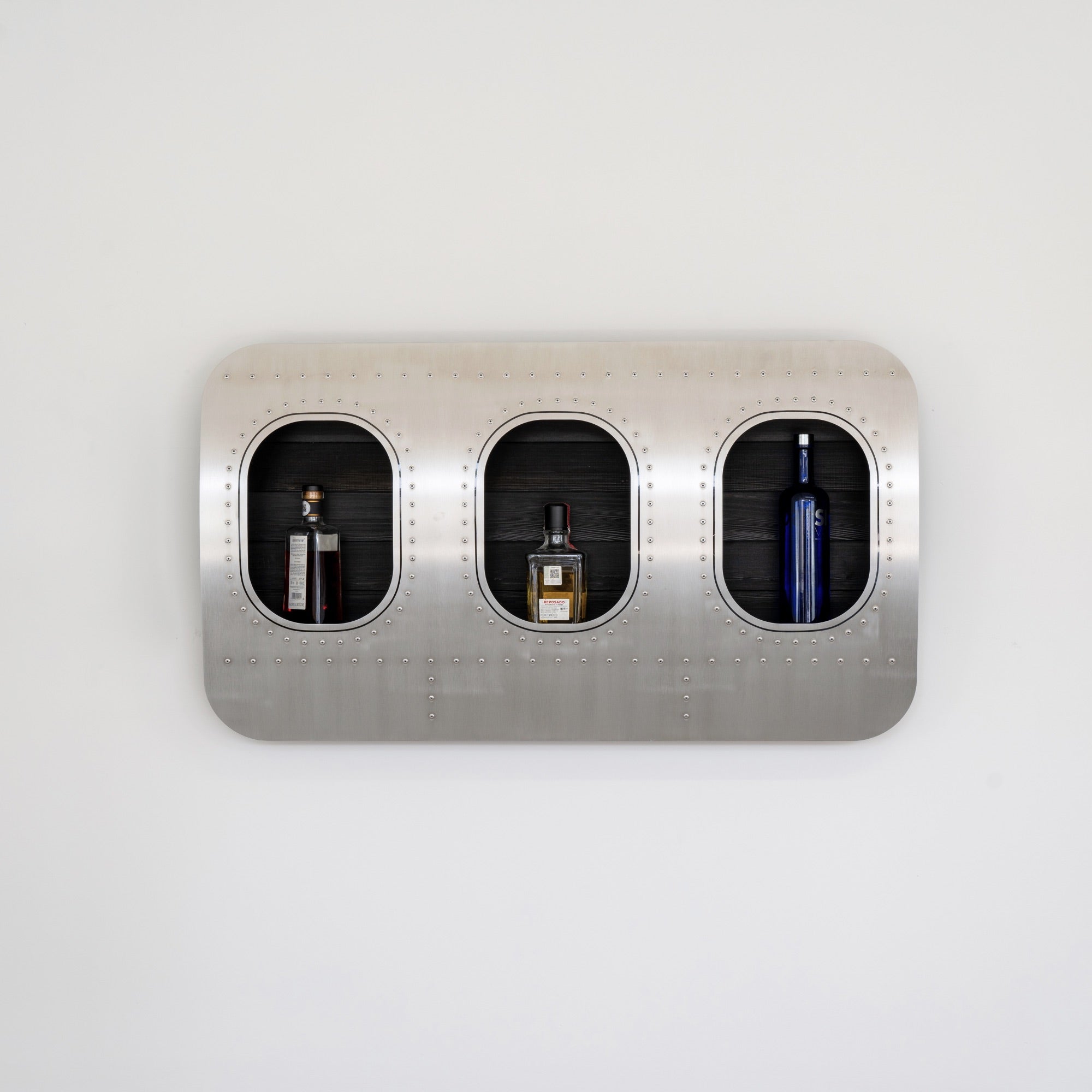 aircraftwindows Wall Bars 3er Wandbar Black Edition Alu