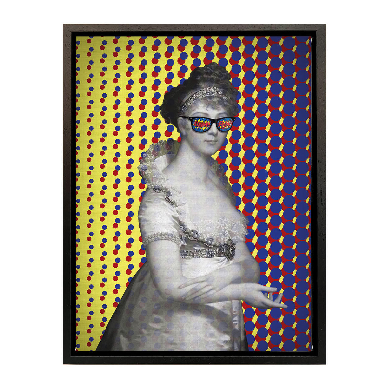 Mineheart Dotty for You Bam-Pow Wandbild 20 x 30 cm gelb-lila