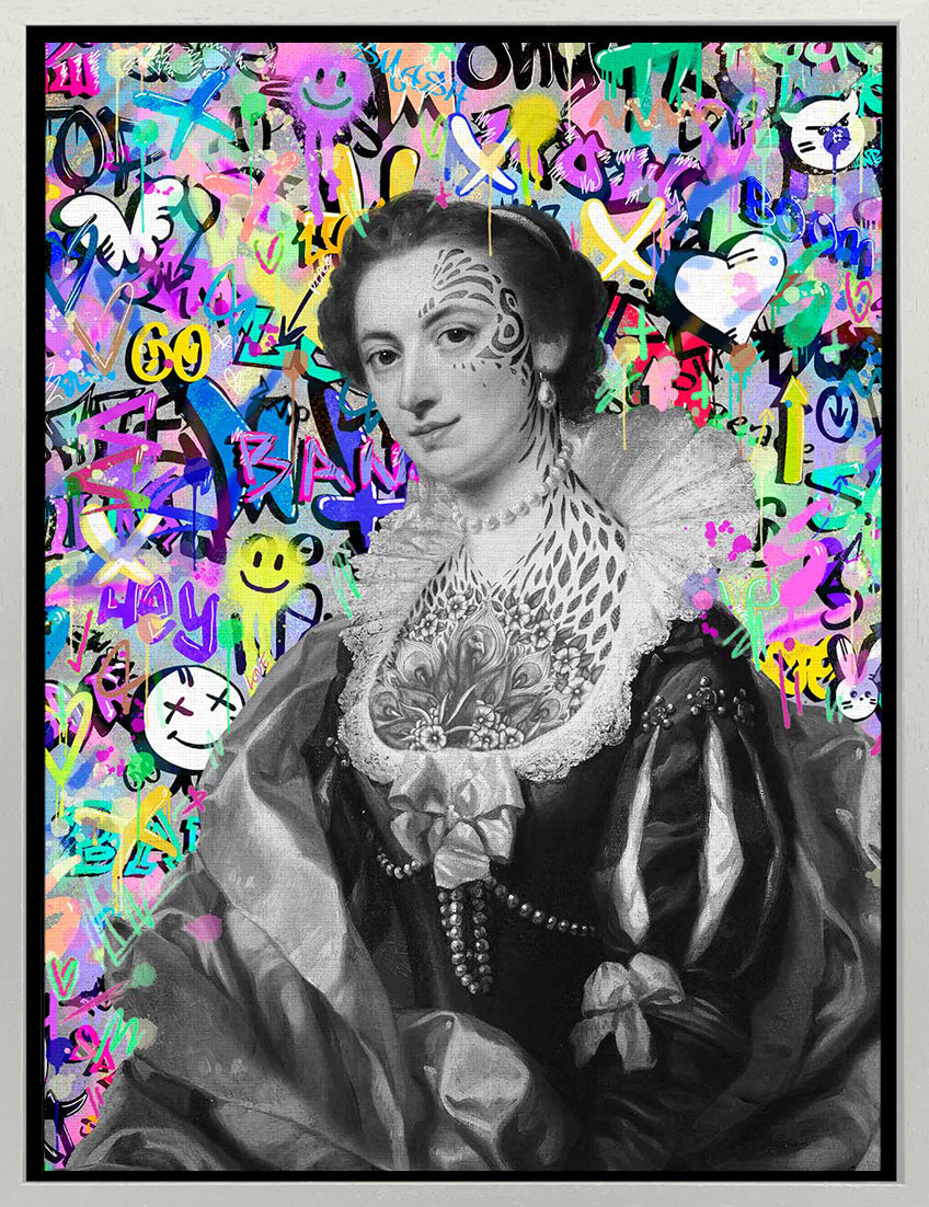 Mineheart Pop Graffiti Maria Wandbild 30x41cm Pop-Art