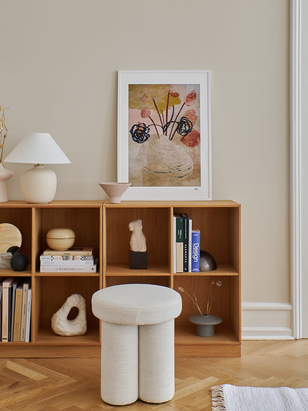 The Poster Club Blooming Kunstdruck Poster 30x40 cm beige