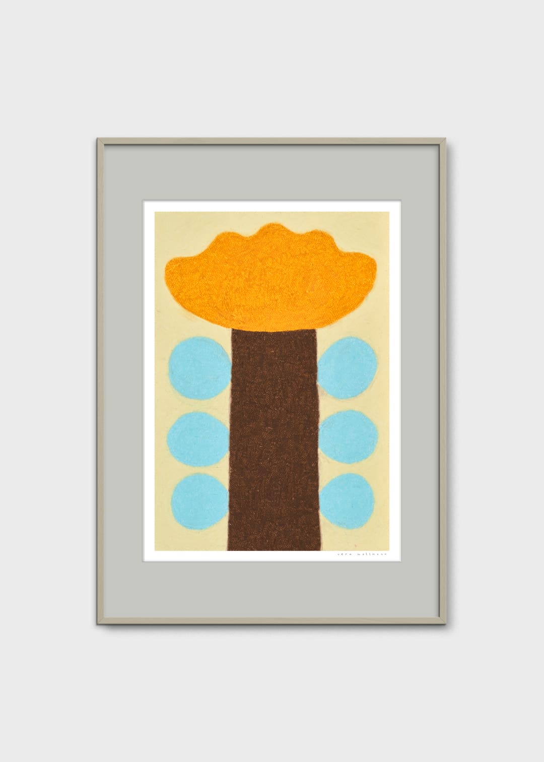 The Poster Club Fiore Poster 30x40 cm Blumen braun