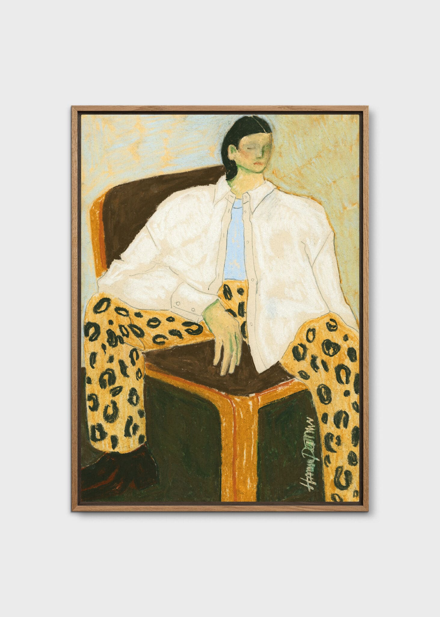 The Poster Club Art Prints Fashion Diva 01 Leinwand 50x70 cm braun