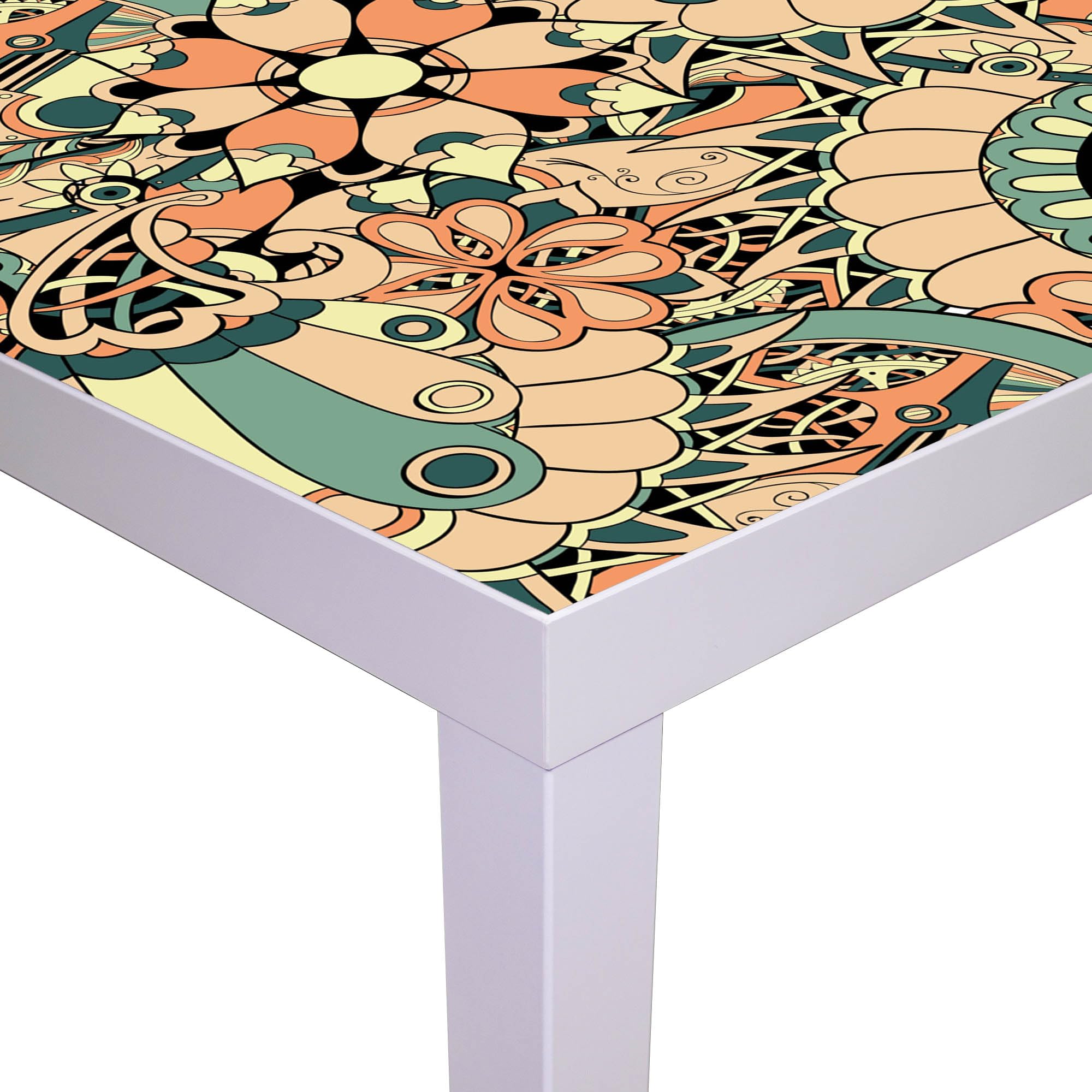 Banjado Möbelfolie Vintage Flower 3 Tischfolie 55x55