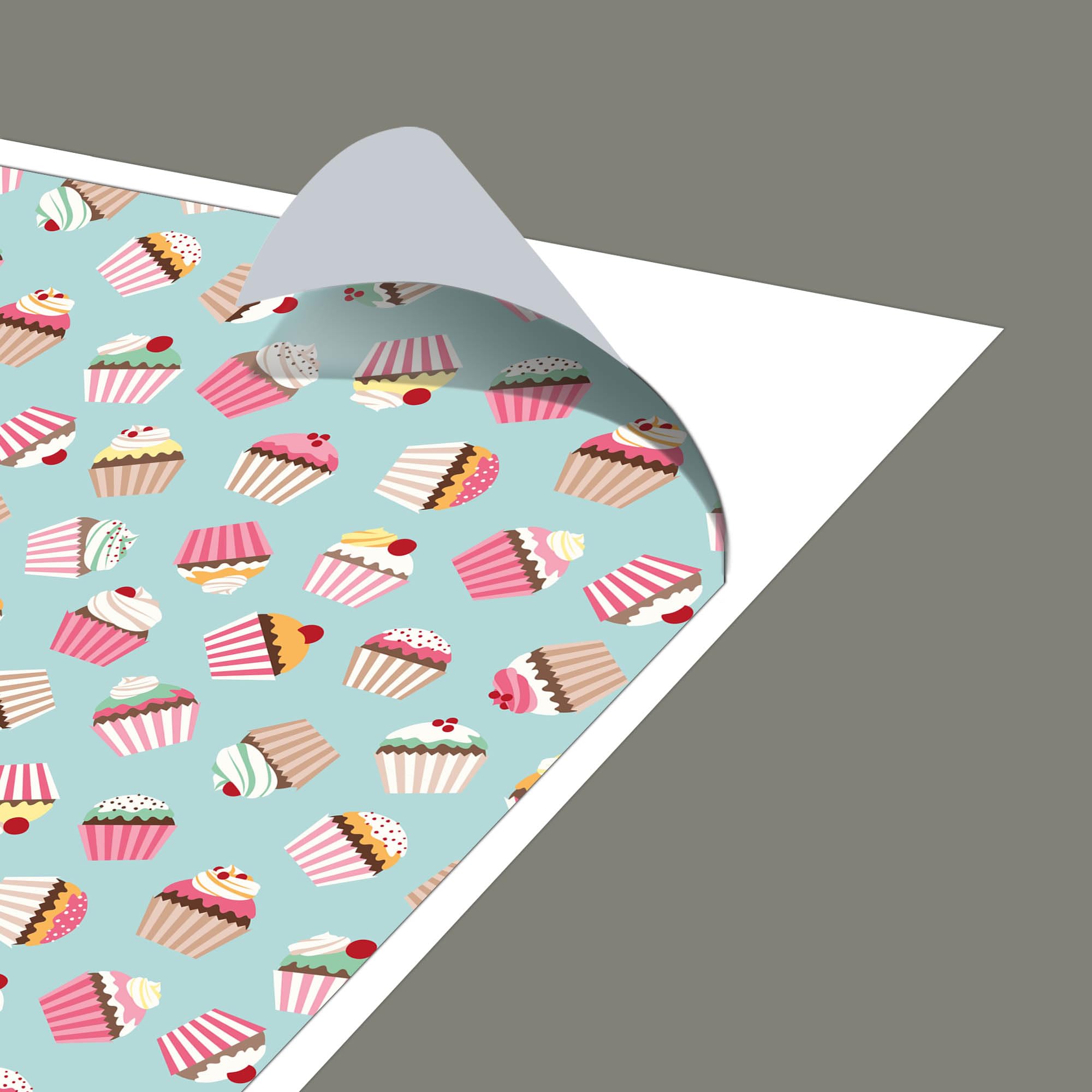 Banjado Möbelfolie Muffins Tischfolie 55x55 selbstklebend