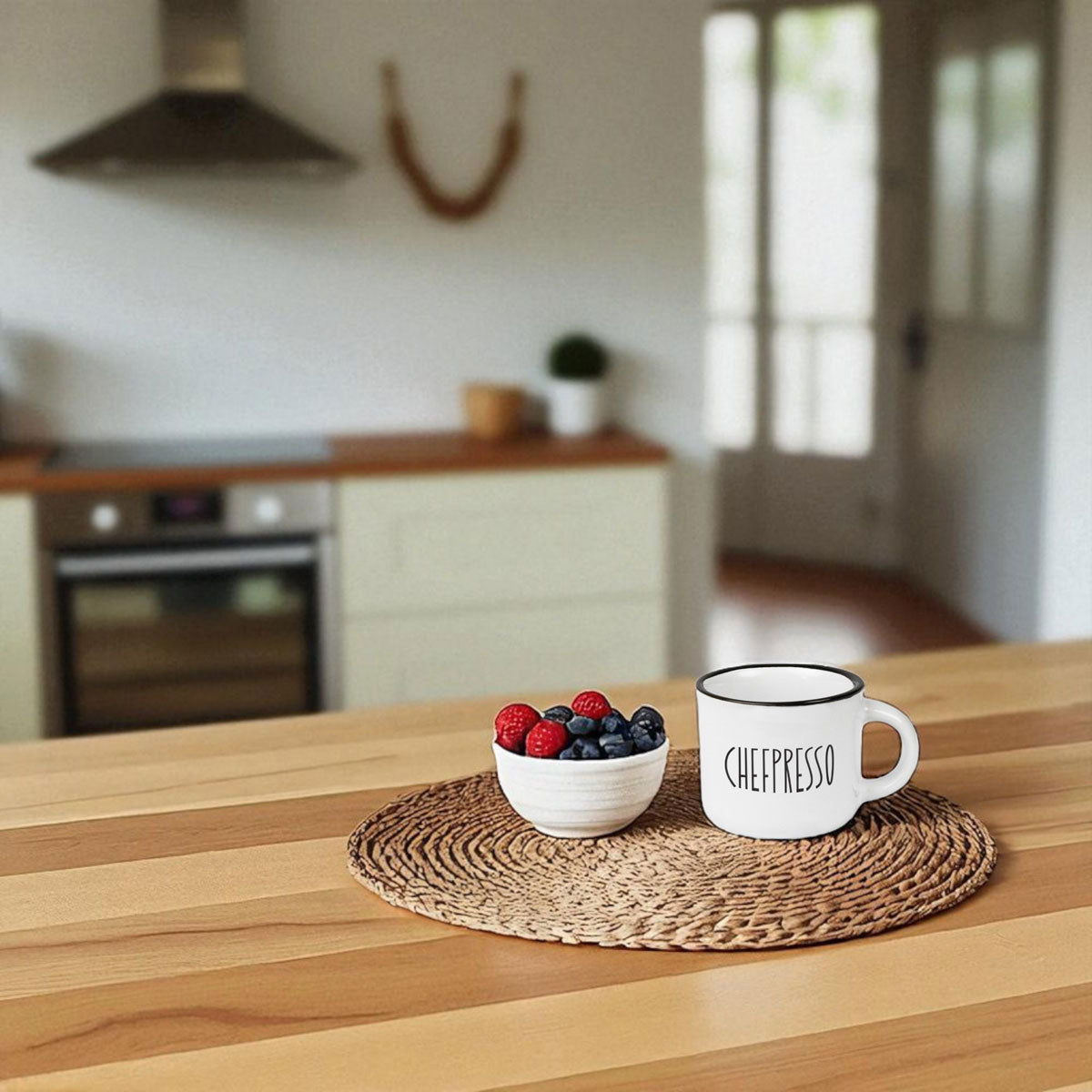 LS-LebenStil Chefpresso Espresso-Tasse 95 ml weiß Spruch