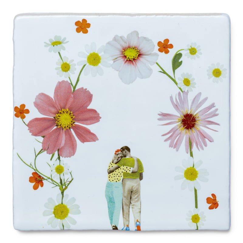 Storytiles Delft Blue Jij & Ik Fliese 10x10 cm Frühling