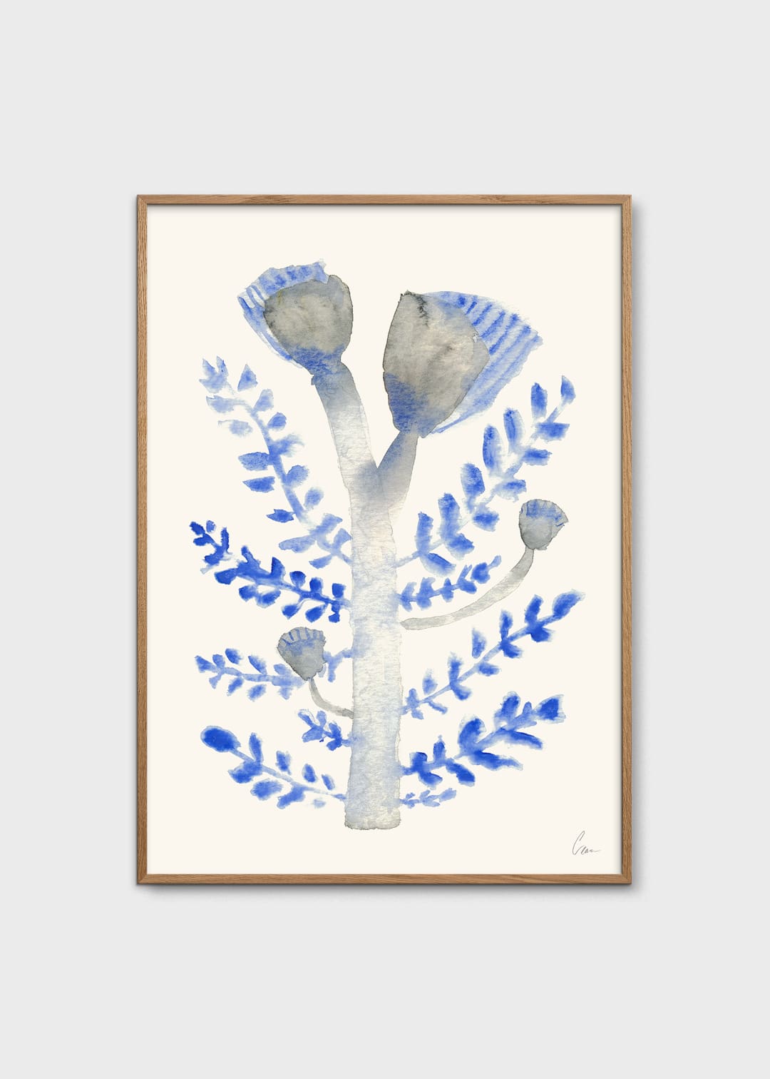 The Poster Club Art Prints Januari Poster A4 blau