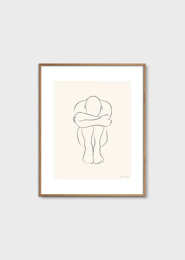 The Poster Club STATIC 03 Kunstdruck 40x50 cm beige