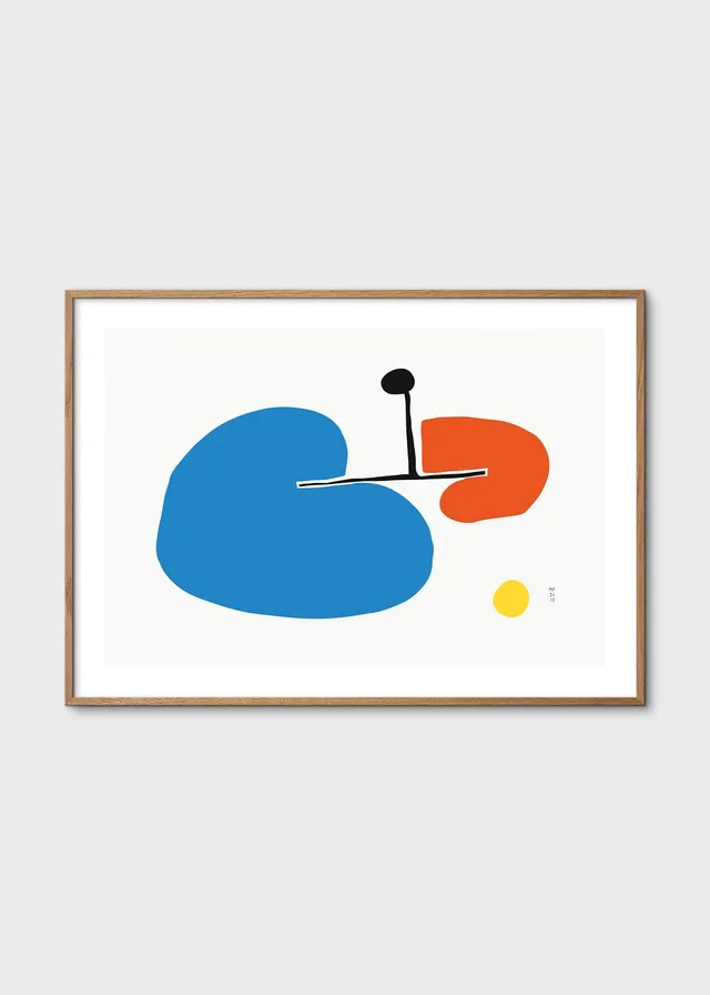The Poster Club GUI Poster 50x70 cm abstrakt blau