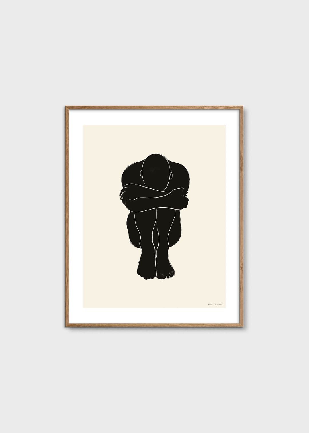 The Poster Club Art Prints STATIC 02 Poster 30x40 cm Beige