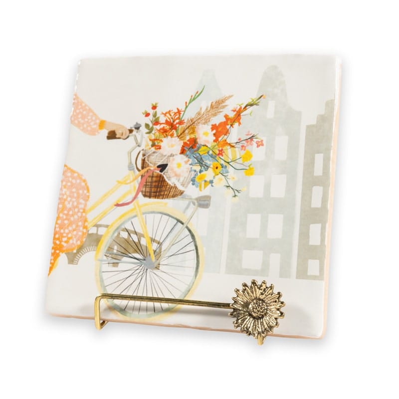 StoryTiles Tile Holders Golden Stand Daisy Fliesenhalter Gold