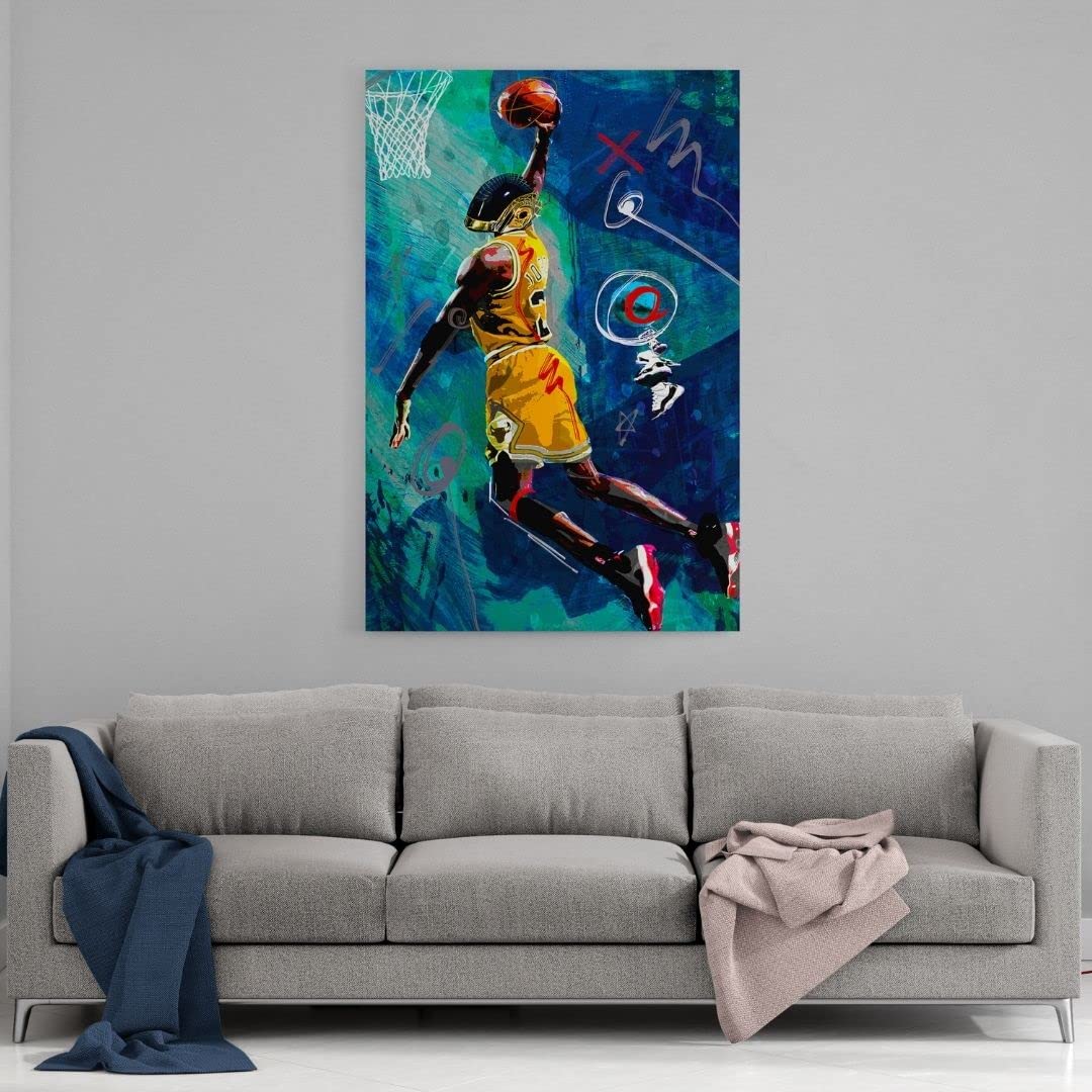 Hustling Sharks Wandbilder The Baller Wandbild 80x120 cm Pop-Art