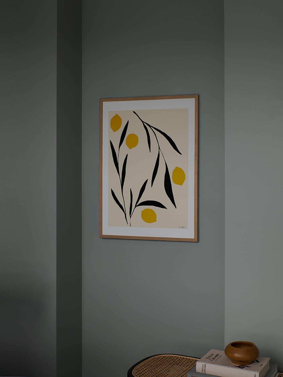 The Poster Club Art Prints Lemon Poster A4 botanisch