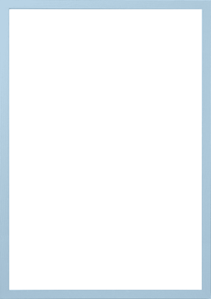 The Poster Club Frames Light Blue Wood Bilderrahmen 30x40 hellblau
