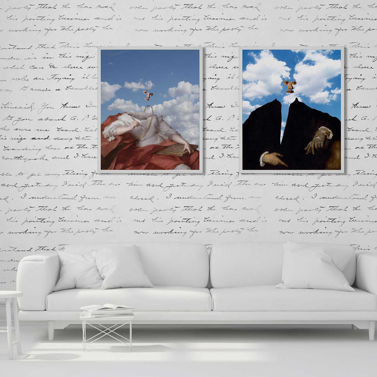 Mineheart Wall Art Man in the Clouds Poster 30x40cm Surreal
